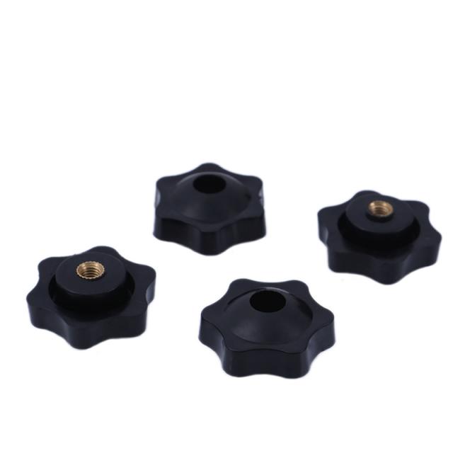 新品5pcs/lot M5 Plum Bakelite Hand Tighten Nuts Handle Threa