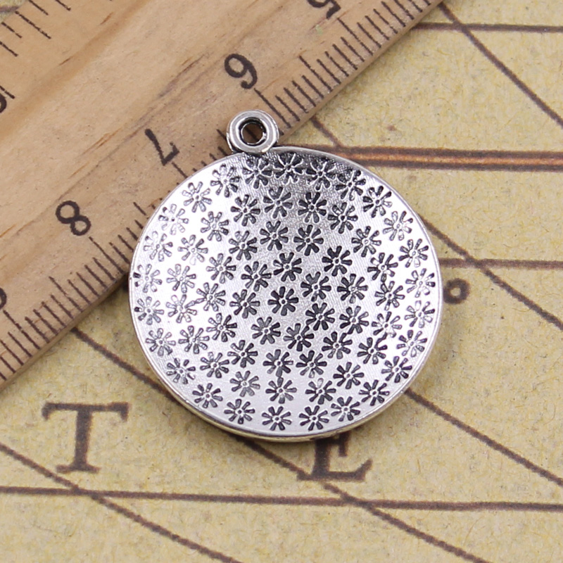 古银色DIY吊坠 饰品配件 荷鲁斯之眼 27mm 10个 Y10282