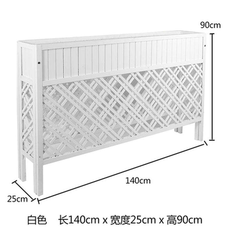 2021实木防腐木r放花盆的花架子办公室隔断花槽柜商业街室外围栏