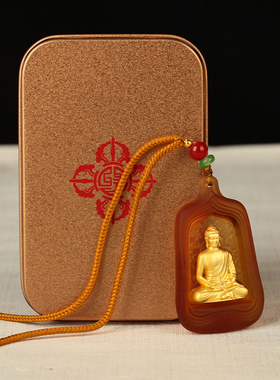 药师琉璃光佛像吊坠观音绿度母黄财神项链男女情侣挂件藏式配饰