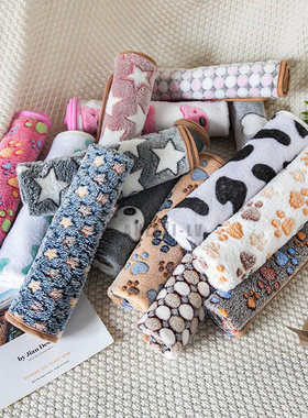 极速S-XL Dog Blanket Soft Fluffy Dog Sleeping Blanket Winter