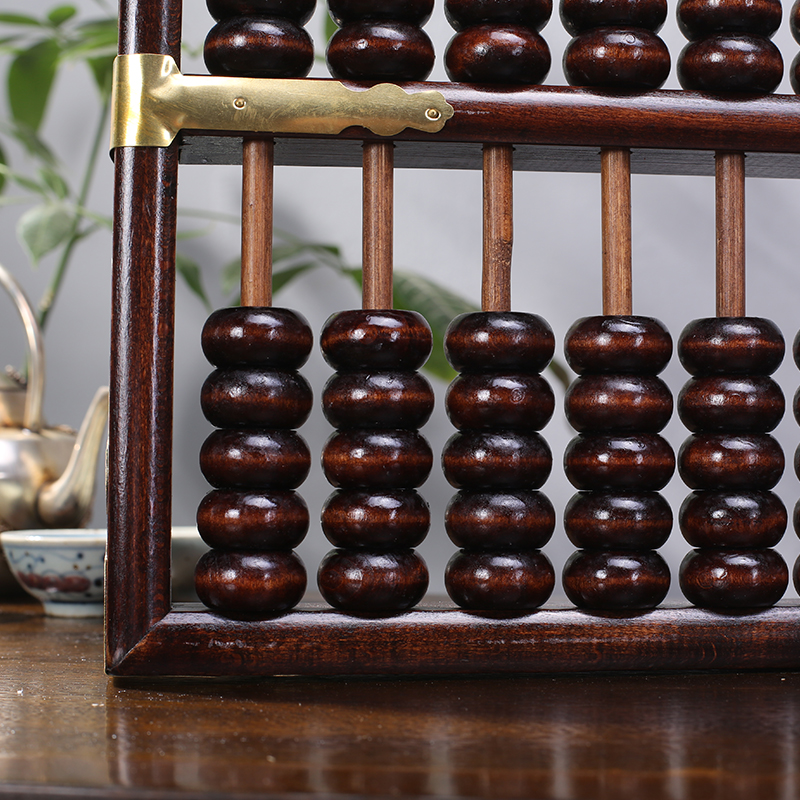 包邮33档木制老式实木算盘装饰摆件大算盘酒店会所账房挂件