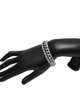 KMVEXO Punk Metal Multi layer Thick Chain Choker Neckl