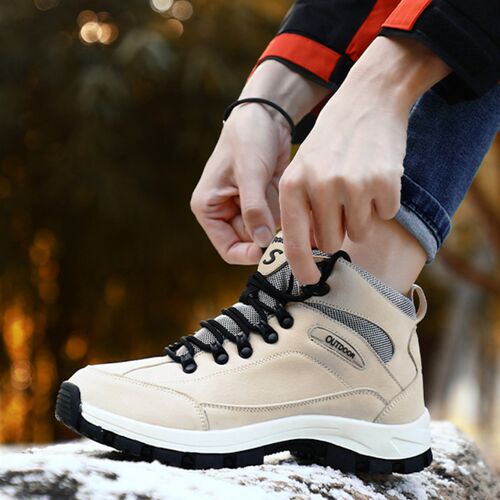 好货Winter Warm Camping Ankle Shoes Men Women Mountain Climb