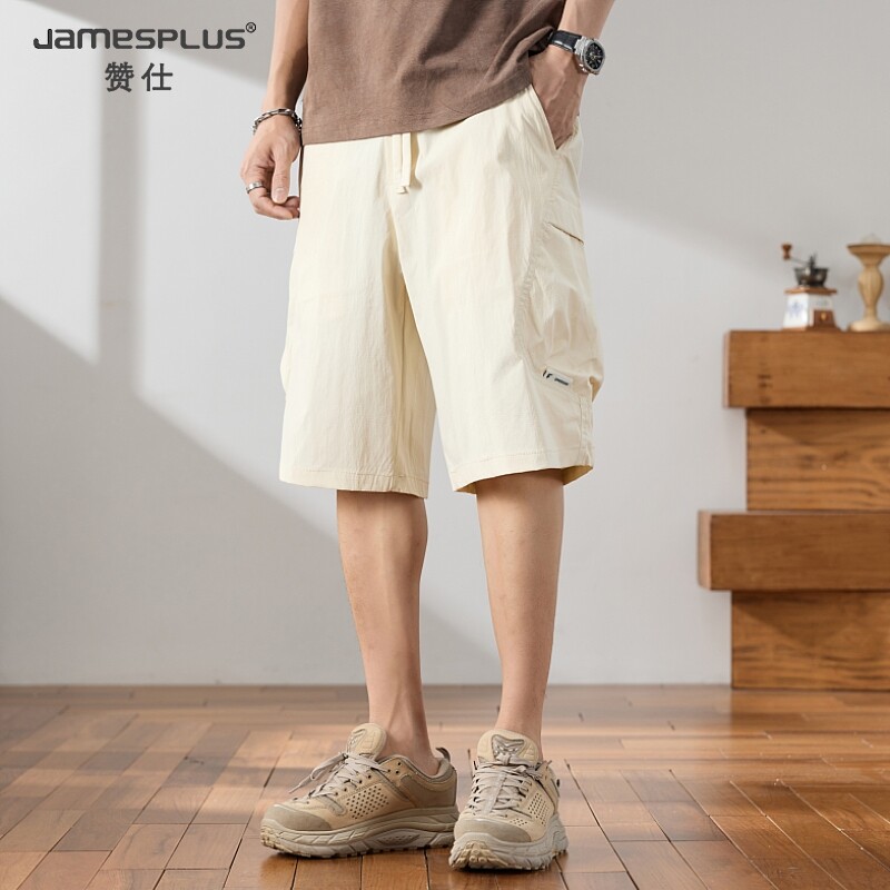 赞仕2025夏季男休闲短裤美式工装休闲百搭短裤潮牌大码宽松五分裤