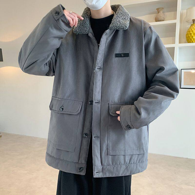 高级感夹克男装韩版潮牌拼接上衣2025新款春秋装潮流痞帅炸街外套