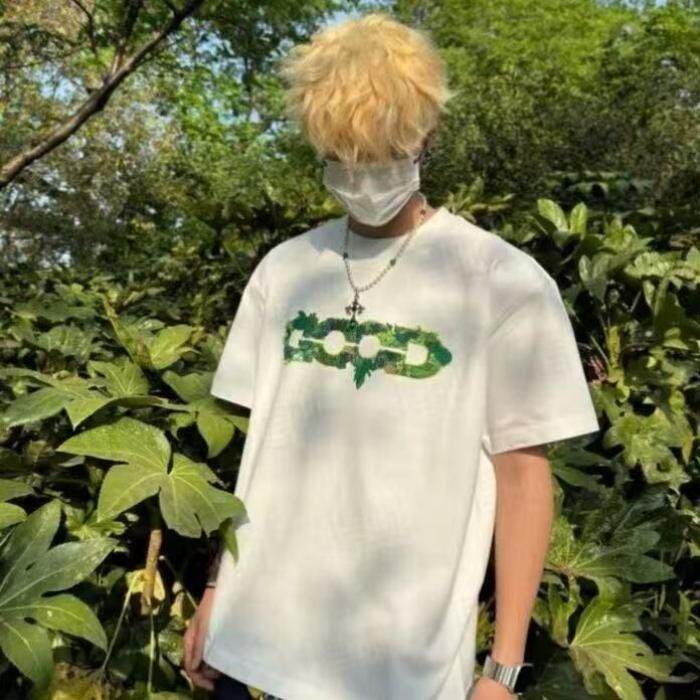 GOOD字母设计感印花短袖T恤男装国潮牌重磅宽松上衣