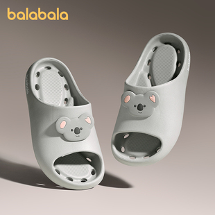 巴拉巴拉儿童拖鞋 宝宝防滑洗澡可爱卡通女童软底居家凉拖 男童夏季