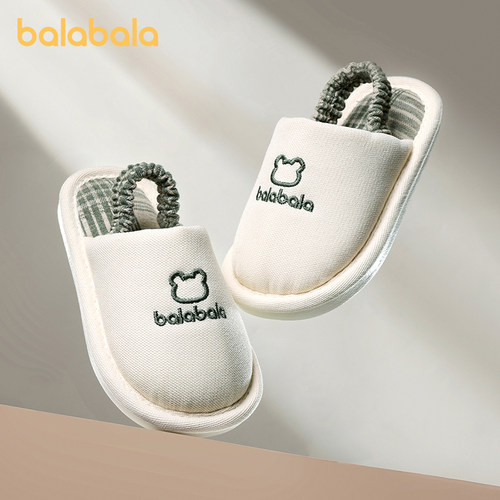 巴拉巴拉儿童拖鞋男女童亚麻透气