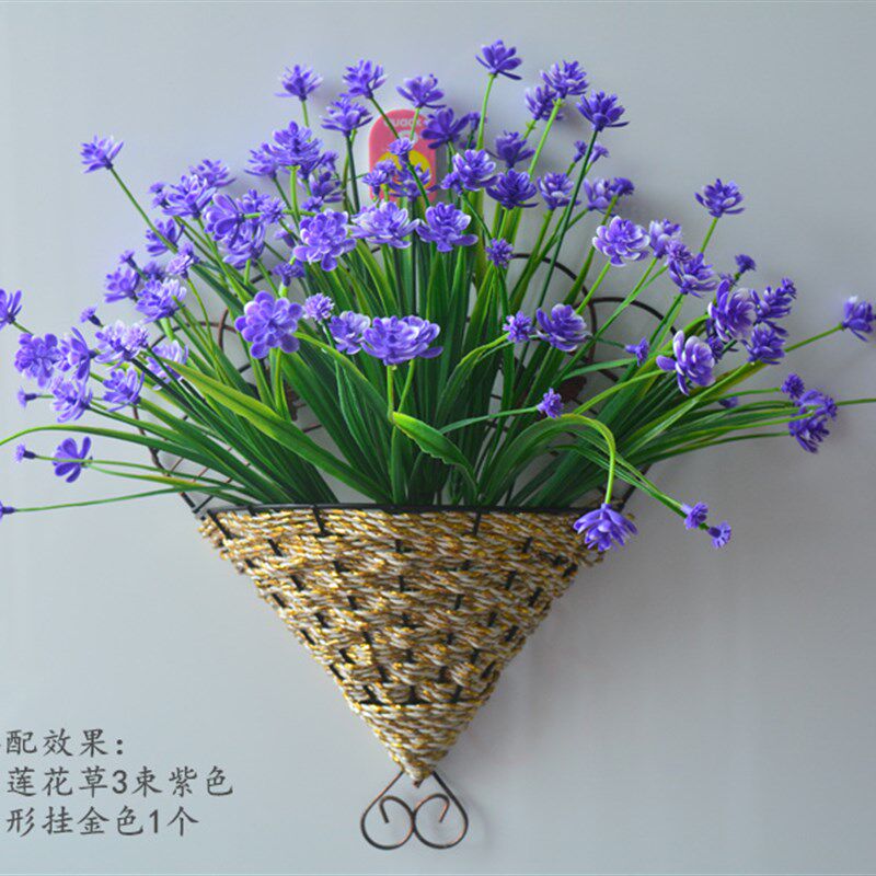 现货速发壁挂花艺套装挂壁花篮花假花绢花墙体装饰品墙面装饰品花