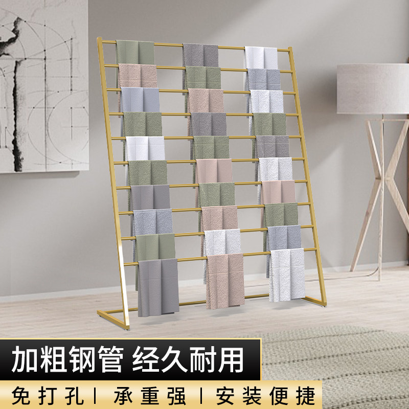 现货速发落地展示架架子裤子布料多层挂架架收纳架陈列架毛巾