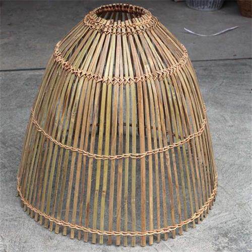 现货速发手工竹编捕鱼笼竹编灯罩竹编仿古竹制品竹编装饰竹篓特色