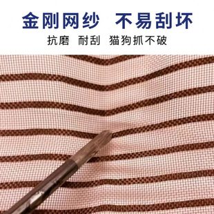 厂促磁吸防蚊门帘家用卧室隔断免大孔磁吸门帘刺绣中国风魔术贴纱