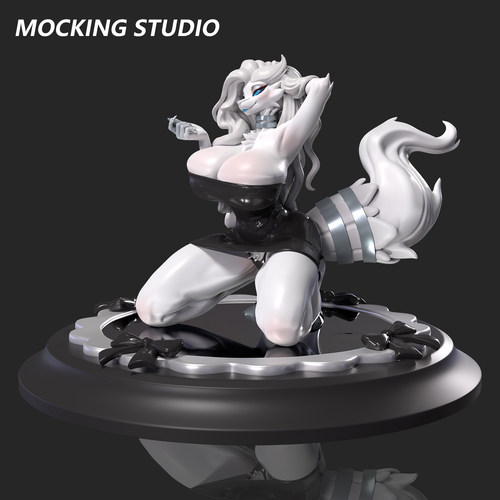 主意玩家& ThyhSilverfeet联名皮衣白龙莱西拉姆1/20GK手办模型YS