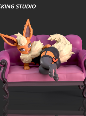 【补款吃现】主意玩家魅魔伊布系列渔网女王火伊布手办GK模型1/20