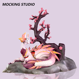 主意玩家怪猎龙娘系列和风浴衣泡狐龙GK手办模型模玩摆件礼物仙型