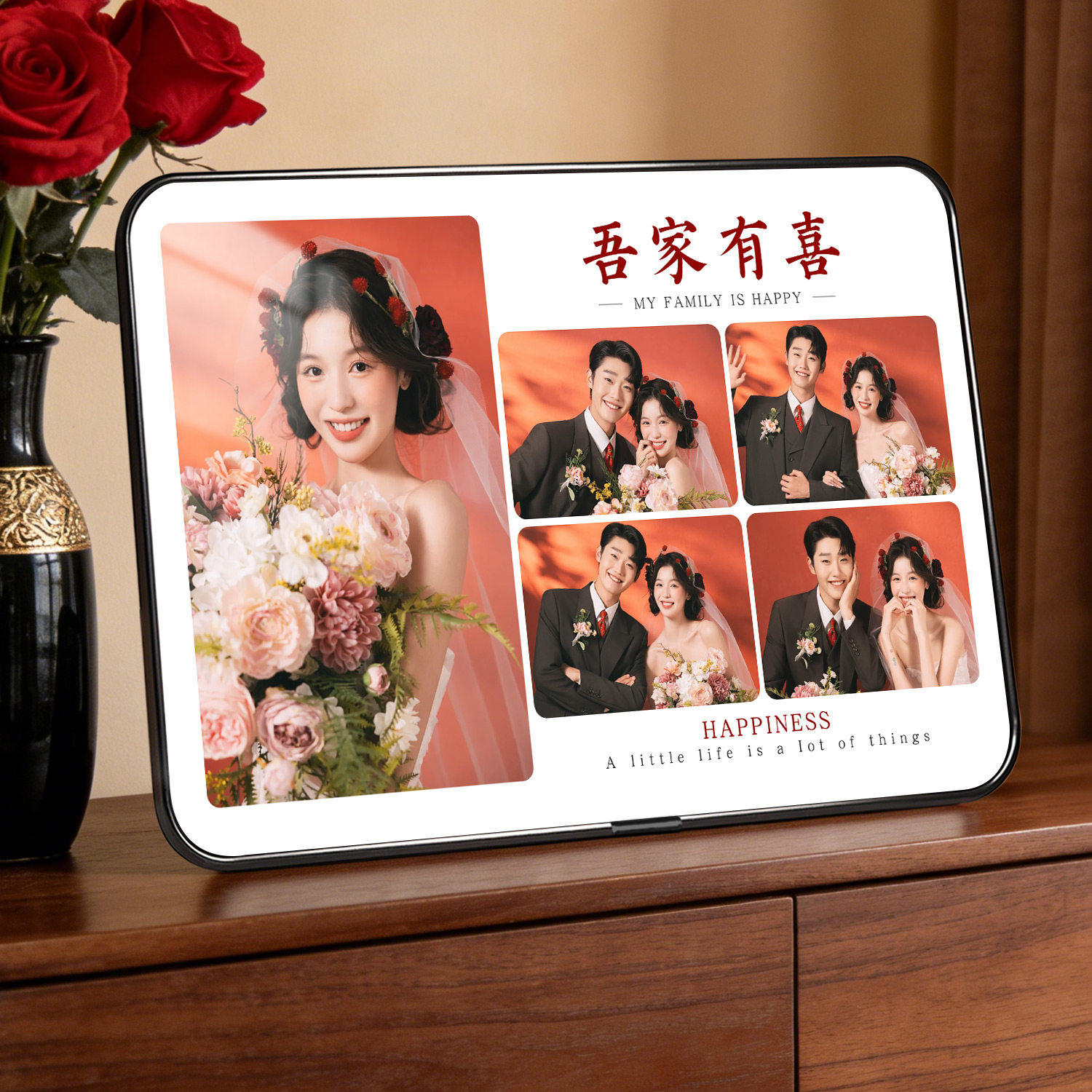 相框摆台定做婚纱照做成相框挂墙打印洗照片结婚照相片相框订婚礼,家居饰品,相框/画框,淘宝优惠券,粉丝福利购,淘宝优惠卷