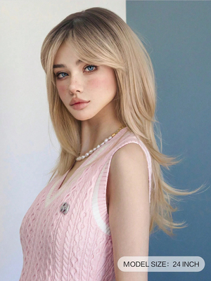 高温丝俏皮可爱中分刘海混血感