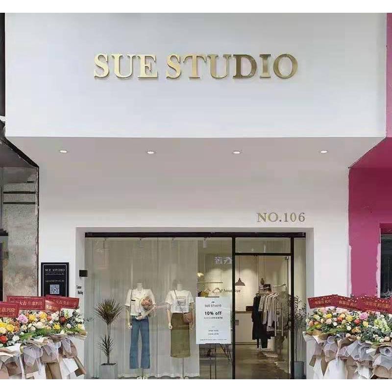 发光字钛金字不锈钢字门头户外服装美甲店面烤漆门头广告招牌定做
