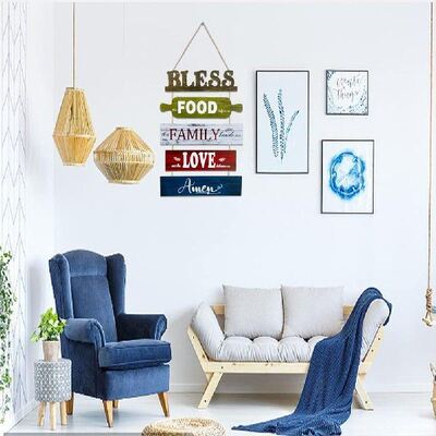 极速Home Signboard Wooden HangingD Plaques Gifts Home Kitche