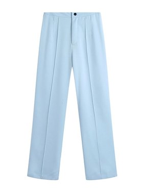 极速TRAF Women Fashion sWith Darts Office Wear Straight Pant