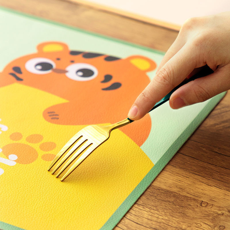 极速【金铂d喜】卡通萌趣皮革防水防油隔热餐垫耐磨餐垫,床上用品,床盖,淘宝优惠券,粉丝福利购,淘宝优惠卷