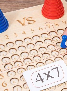 极速Monbtessori Multiplication Board Wooden Multiplication &