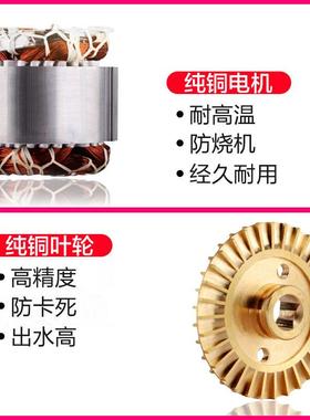 极速水泵家用自来水自吸增压泵220v/38K0v高扬程水井抽水水塔增压