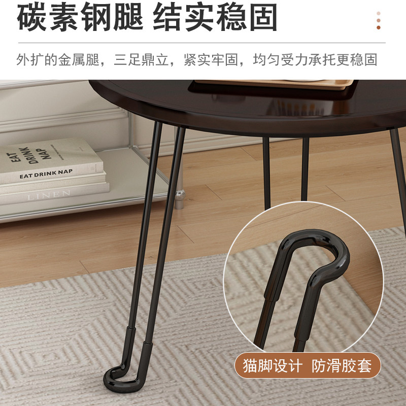 新品茶几小户型简易可o折叠桌沙发旁边小边几小茶桌床边桌小型日图片