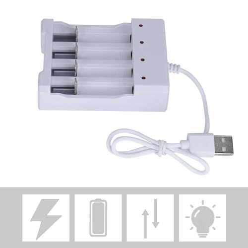 极速USB Output 4 Slots Battery Charger Short Circuit YProtec