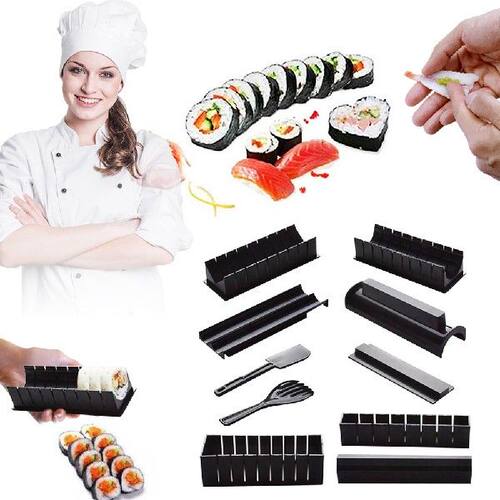 极速Sushi Makerj Equipment Kit,Japanese Rice Ball Cake Roll