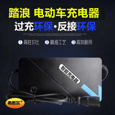 极速原装踏浪电动车充电器36V12AH48V20AH64V6I0V35AH72V32AH84V9