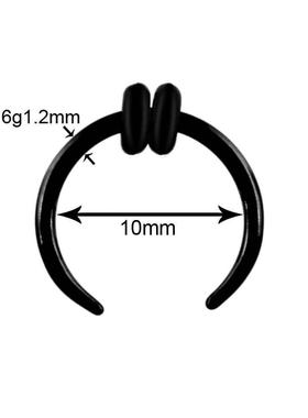 极速new A new Simple Lisp Circle U type ear nose ring move n