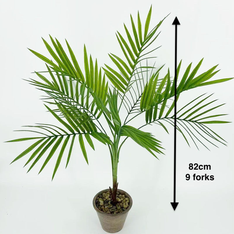 极速Multiple Green Artificial Palm LeafJ Plastic Plants Gard