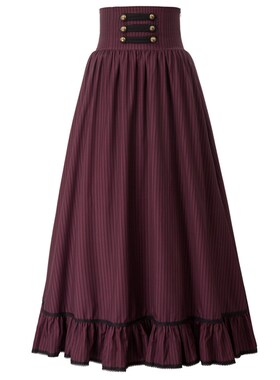 极速SD Women Skirt Summer Clothes Gothic LMaxi Skirt High Wa
