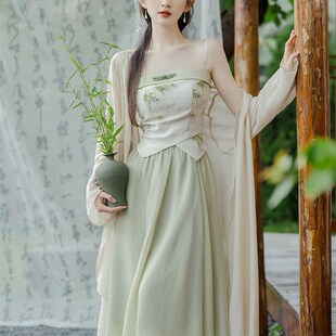 极速禅意轻汉服新l中式江南国风清冷感汉元素通勤仙气飘逸古风女