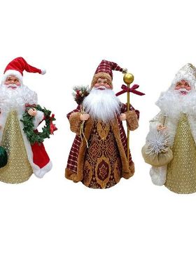极速Decorative Santa rFigurines Xmas Decorations Sculpture