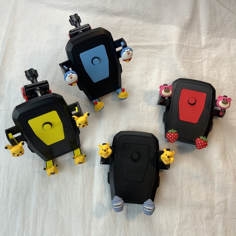 极速电动车自行车手机支架卡通可A爱导航自动支架外卖摩托车固定