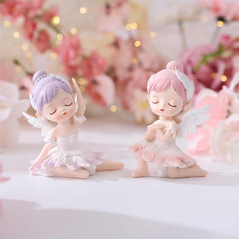 极速礼品天鹅h芭蕾贝拉女孩搪胶迷你小摆件送女孩闺蜜生日礼物