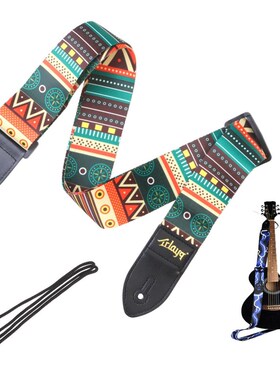 极速Guitar Strjap With Leather End Acoustic Guitars Electric