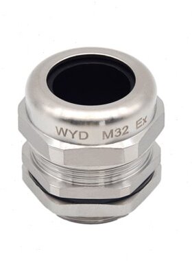 新品M32不锈钢防水接头IP68出厂价EXd/EXeM防爆304SS电缆密封格兰