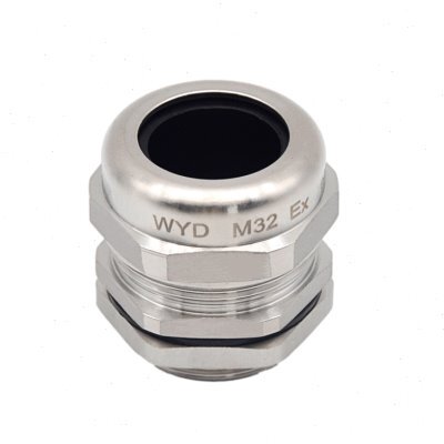 新品M32不锈钢防水接头IP68出厂价EXd/EXeM防爆304SS电缆密封格兰