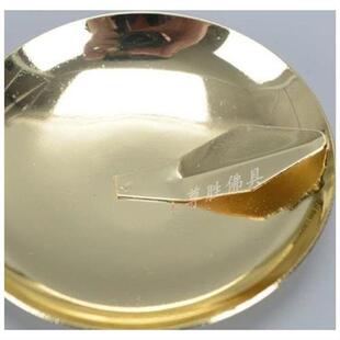 极速供佛用品铜油盏供奉长明灯酥油D灯供佛香油燃油灯芯草盛油碟