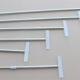 极速可伸缩不锈钢手举牌夹子领队举手牌杆子手持压T克力活动广告