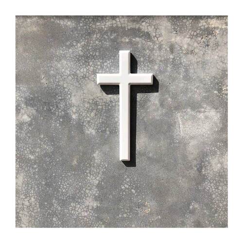 新品白色实木挂墙十字架 家居摆饰壁饰壁挂家庭聚会 W木质十字架