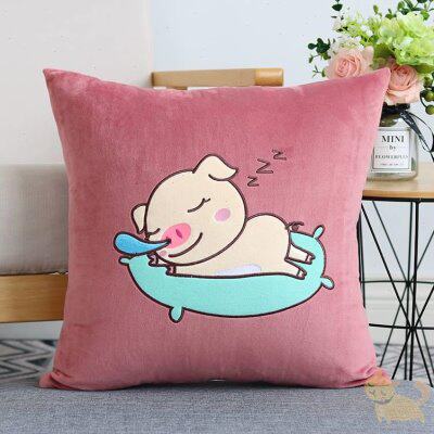 新品抱枕套子不含芯正方形沙发靠背客厅家用大号高V端抱枕皮外皮