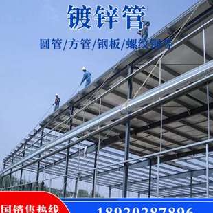 镀锌方管钢h材3030矩形方刚6米大棚钢管4x6热浸镀锌钢管空 新品