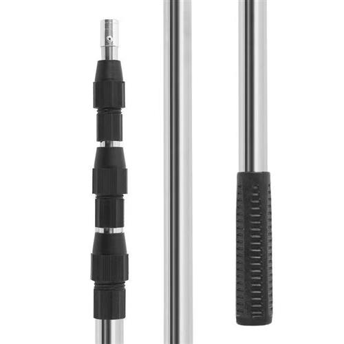 极速多功能3-10不锈钢伸缩杆高空摘果杆香椿槐R花杆地插防鸟捞网