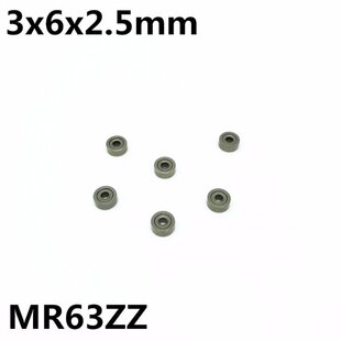 新品 MR63ZkZ 50Pcs 3x6x2.5 630ZZ groove bearin ball Deep