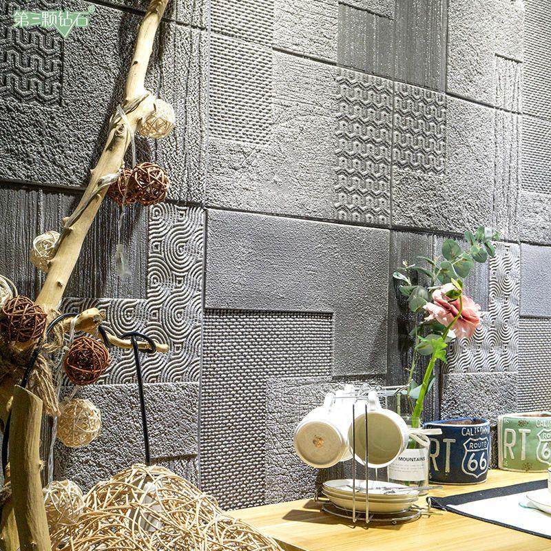 极速几何3d立体壁贴纸电视背景墙软包自粘文化Q砖贴工业风墙面装,家居饰品,软装墙贴,淘宝优惠券,粉丝福利购,淘宝优惠卷